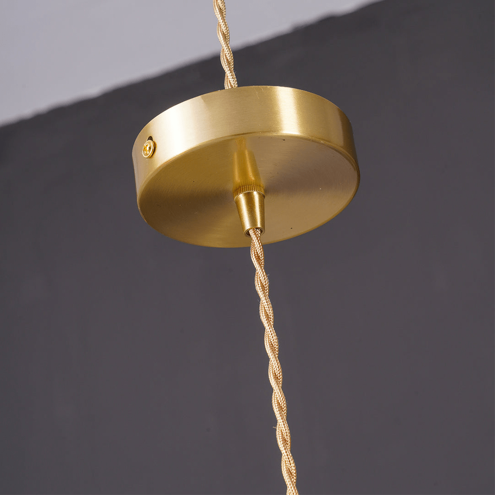 Przytulia Dom | Lampa Wisząca Hibiscus E27 – Szklana Lampa Kwiatowa Regulowana, Styl Dekoracyjny