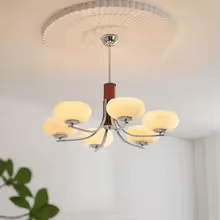 Przytulia Dom | Nowoczesny Żyrandol Sufitowy 3 lub 6 Punktów Światła – Designerska Lampa z Kulami Szklanymi E27