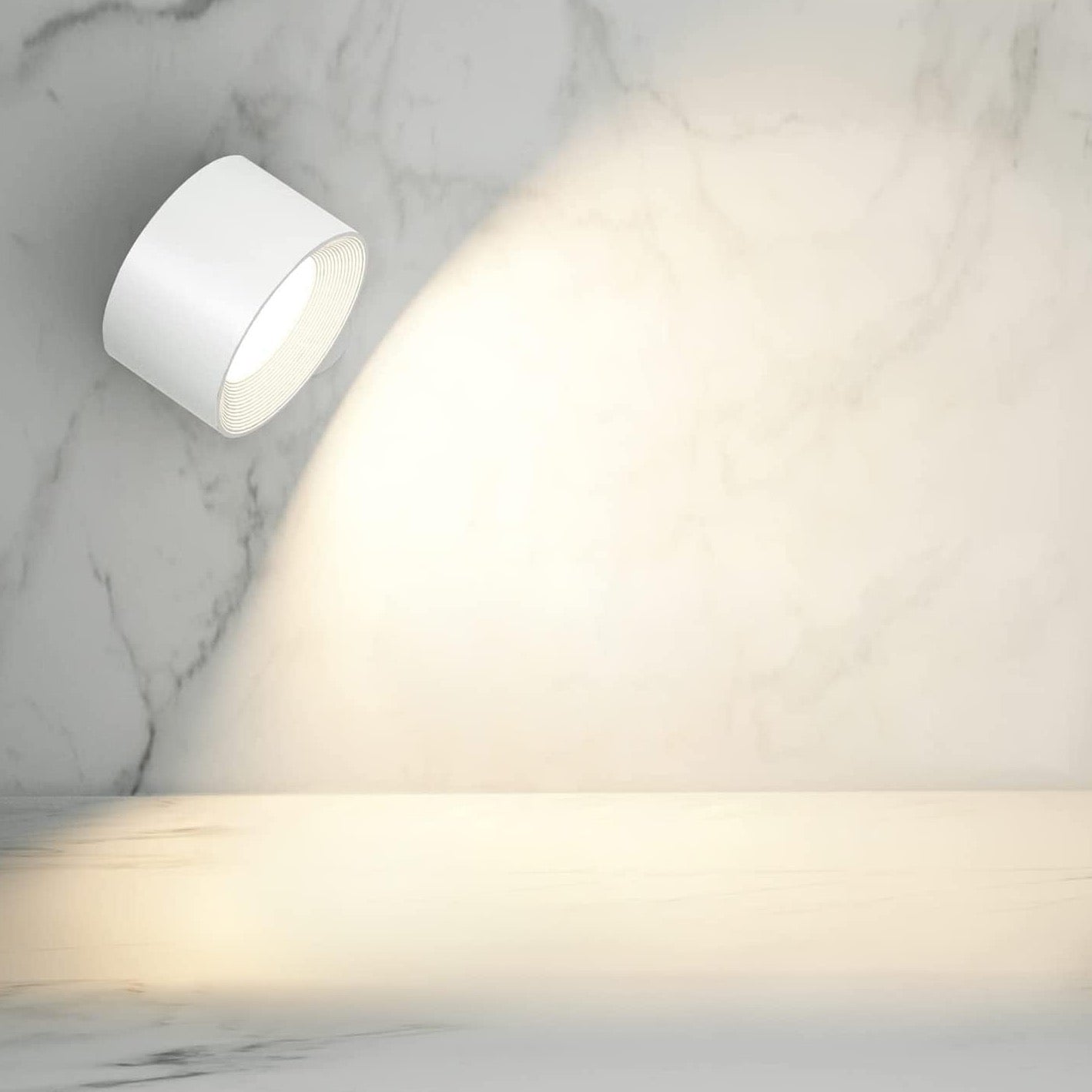 Przytulia Dom | Bezprzewodowa Lampa Ścienna LED – Regulowana 360° Lampka Dimmable USB
