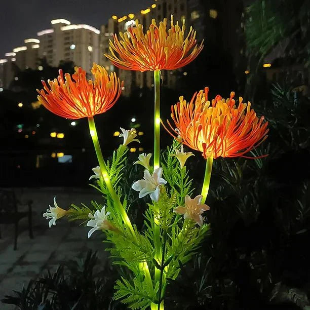 Przytulia Dom | Lampa Dekoracyjna LED Kwiaty Fairy 75 cm – Ozdobna Lampa Stołowa/Stojąca ze Stali Nierdzewnej