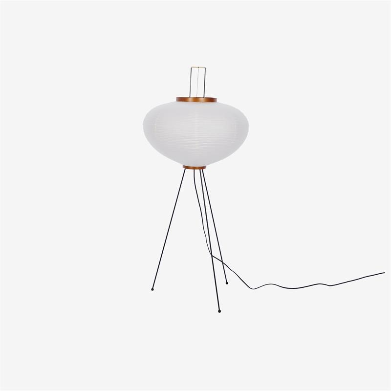 Przytulia Dom | Lampa Podłogowa z Papieru Ryżowego E27 – Designerska Lampa Stojąca Styl Japandi