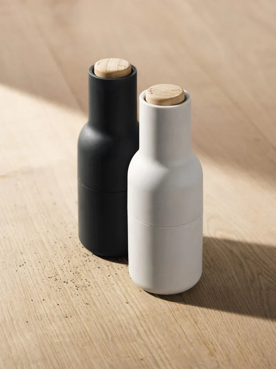 Przytulia Dom | Zestaw 2 Młynków do Pieprzu – Ceramiczny Mechanizm – Nowoczesny Design do Kuchni