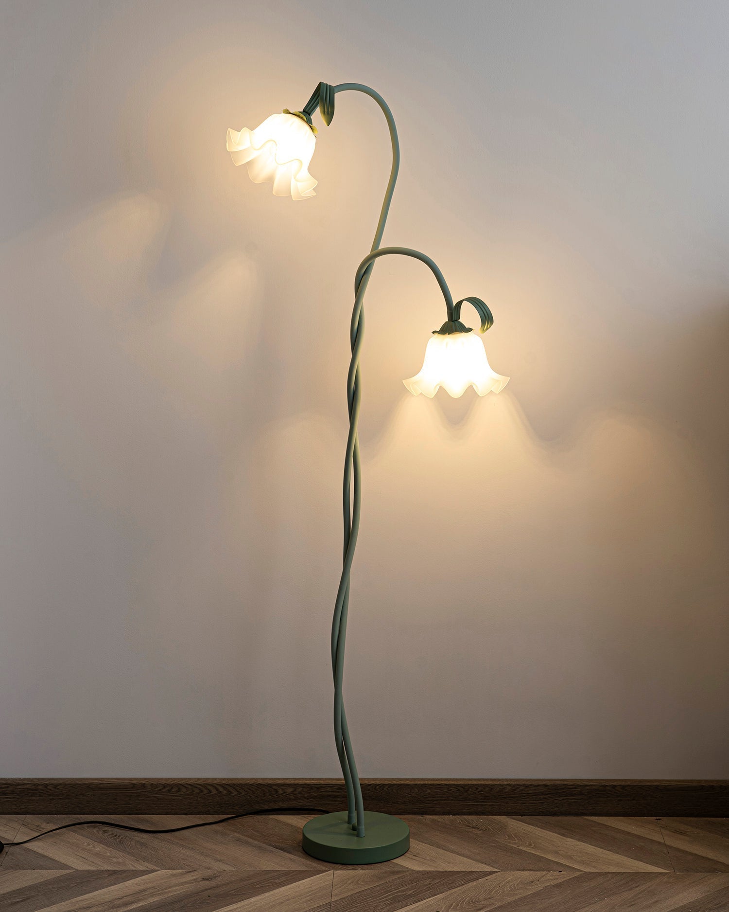 Przytulia Dom | Lampa Podłogowa LED E27 – Designerska Lampa Stojąca Kwiaty (2/3 Punkty)