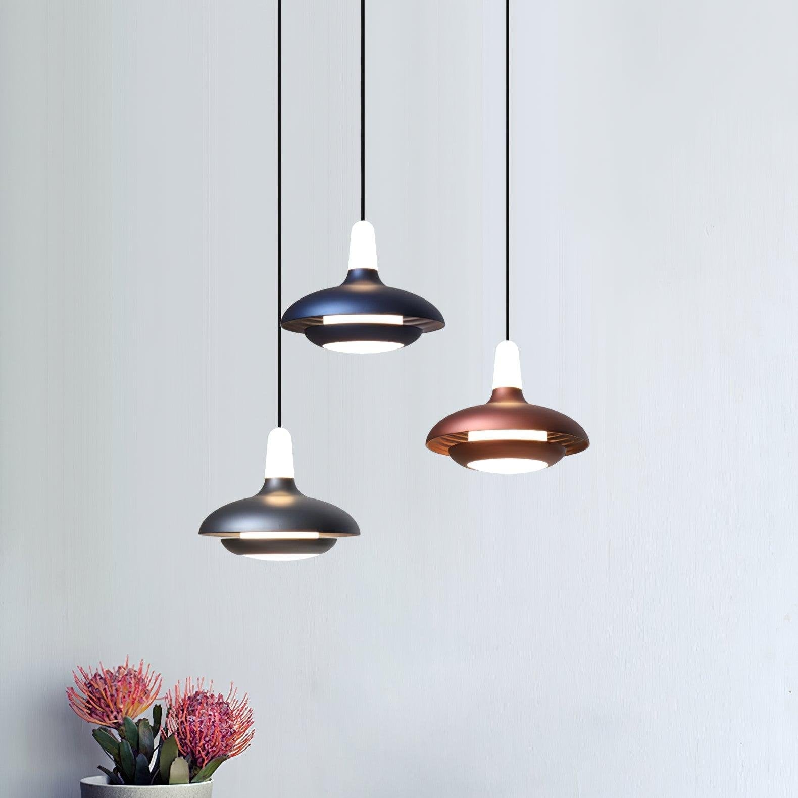 Przytulia Dom | Fiji Lampa Wisząca LED 9W – Nowoczesna Lampa Sufitowa 3000K–6000K