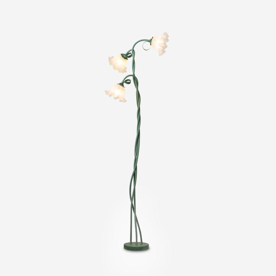 Przytulia Dom | Lampa Podłogowa LED E27 – Designerska Lampa Stojąca Kwiaty (2/3 Punkty)