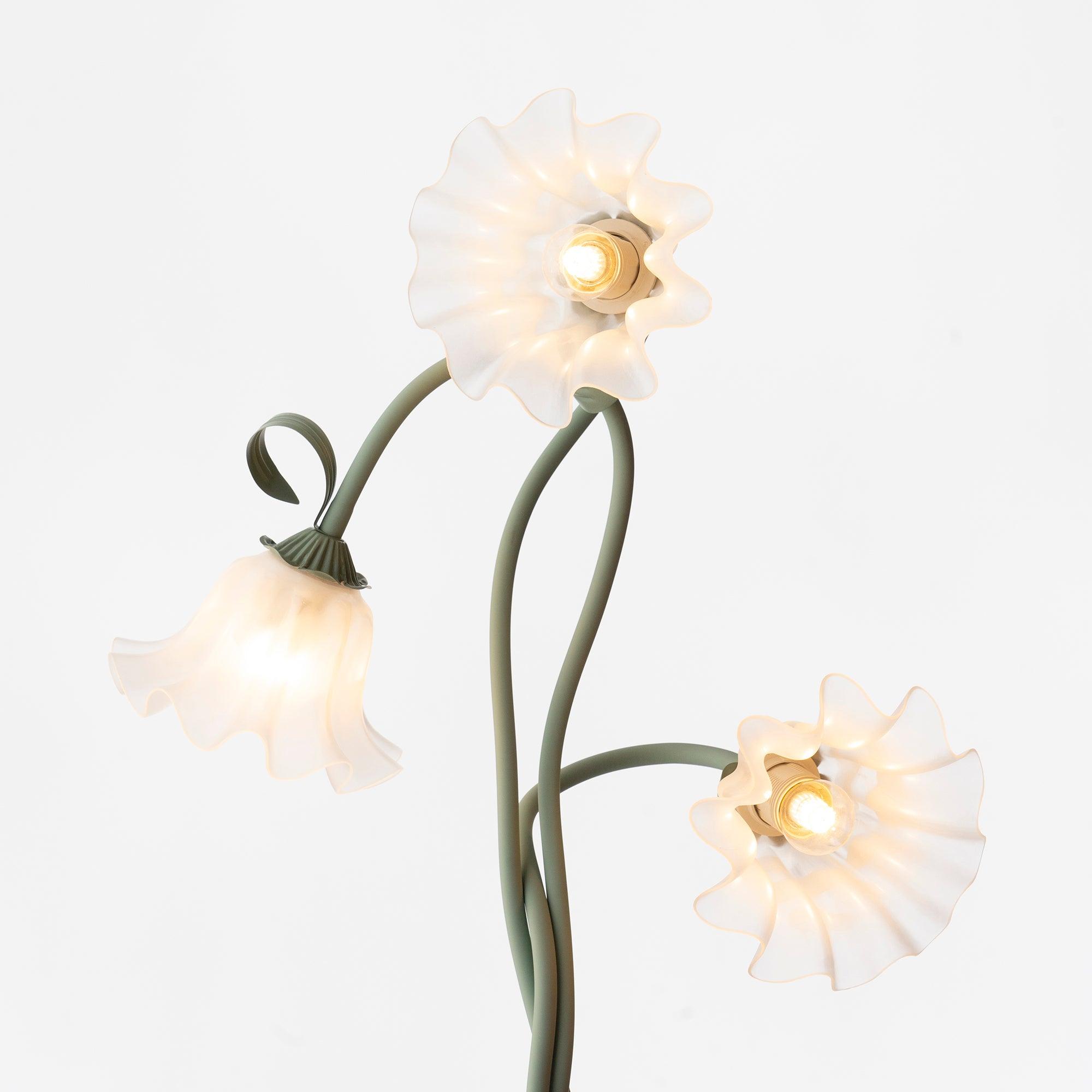 Przytulia Dom | Lampa Podłogowa LED E27 – Designerska Lampa Stojąca Kwiaty (2/3 Punkty)