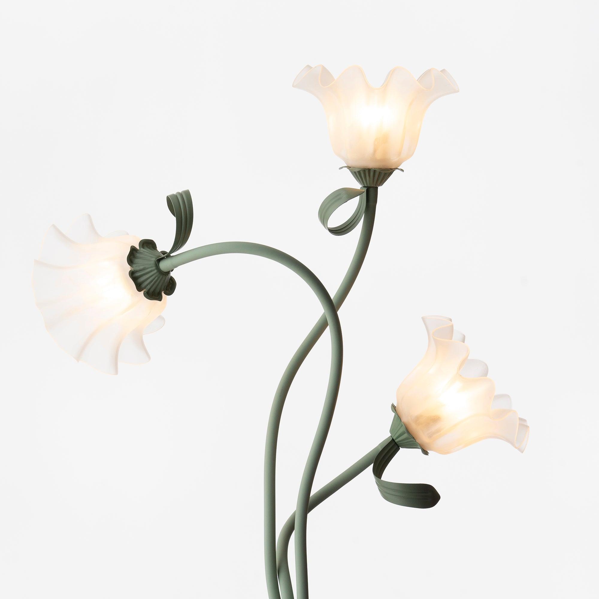 Przytulia Dom | Lampa Podłogowa LED E27 – Designerska Lampa Stojąca Kwiaty (2/3 Punkty)