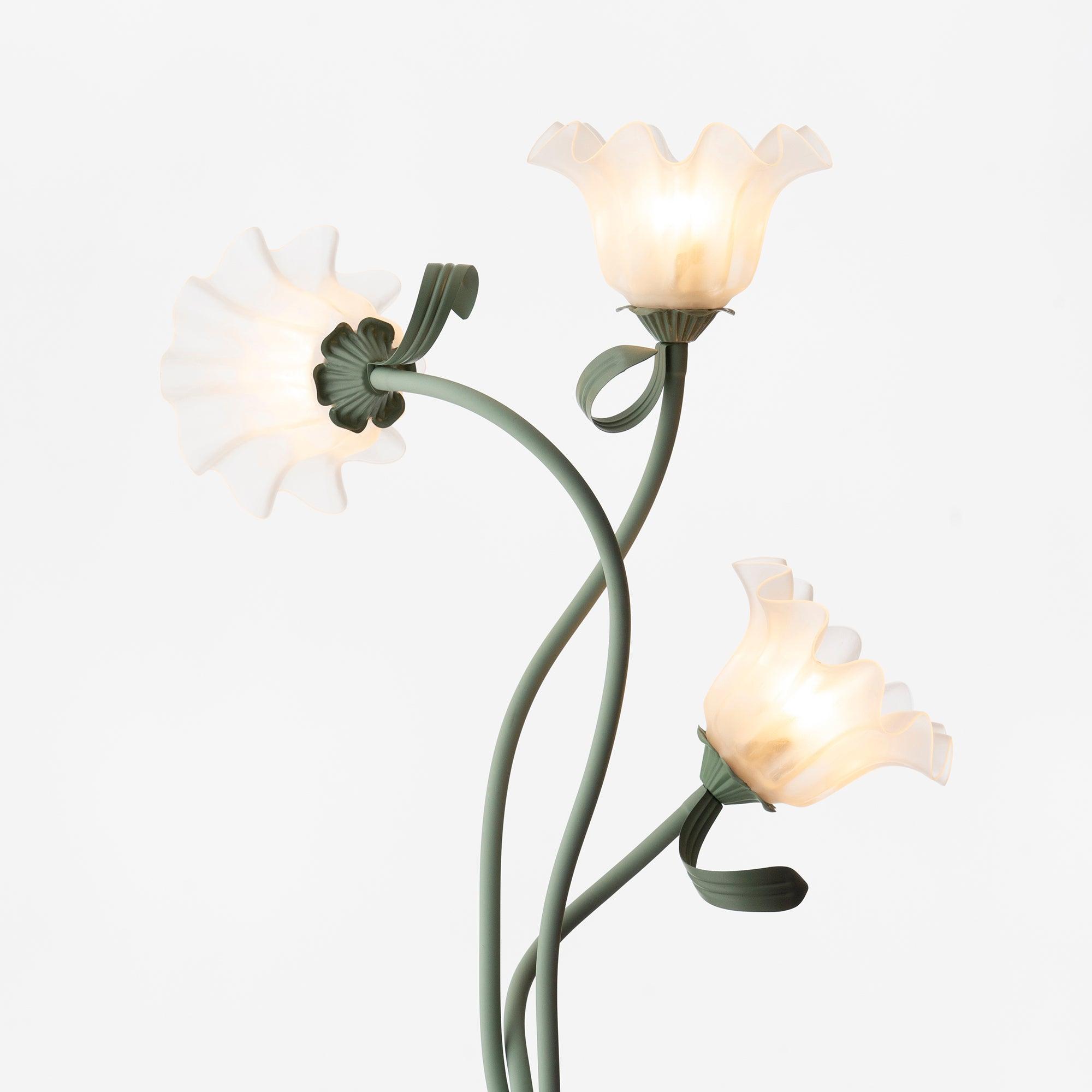 Przytulia Dom | Lampa Podłogowa LED E27 – Designerska Lampa Stojąca Kwiaty (2/3 Punkty)