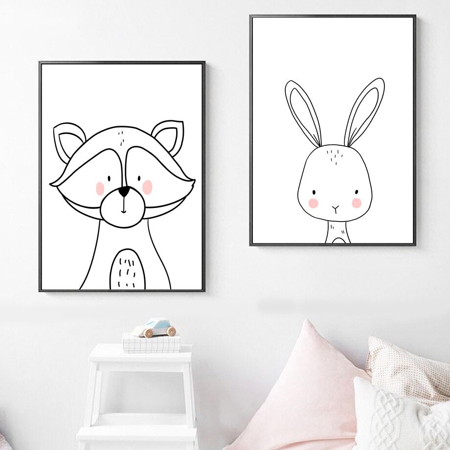 Przytulia Dom | Dekoracyjne Plakaty na Płótnie z Motywem Zwierząt – Canvas Prints do Wnętrz