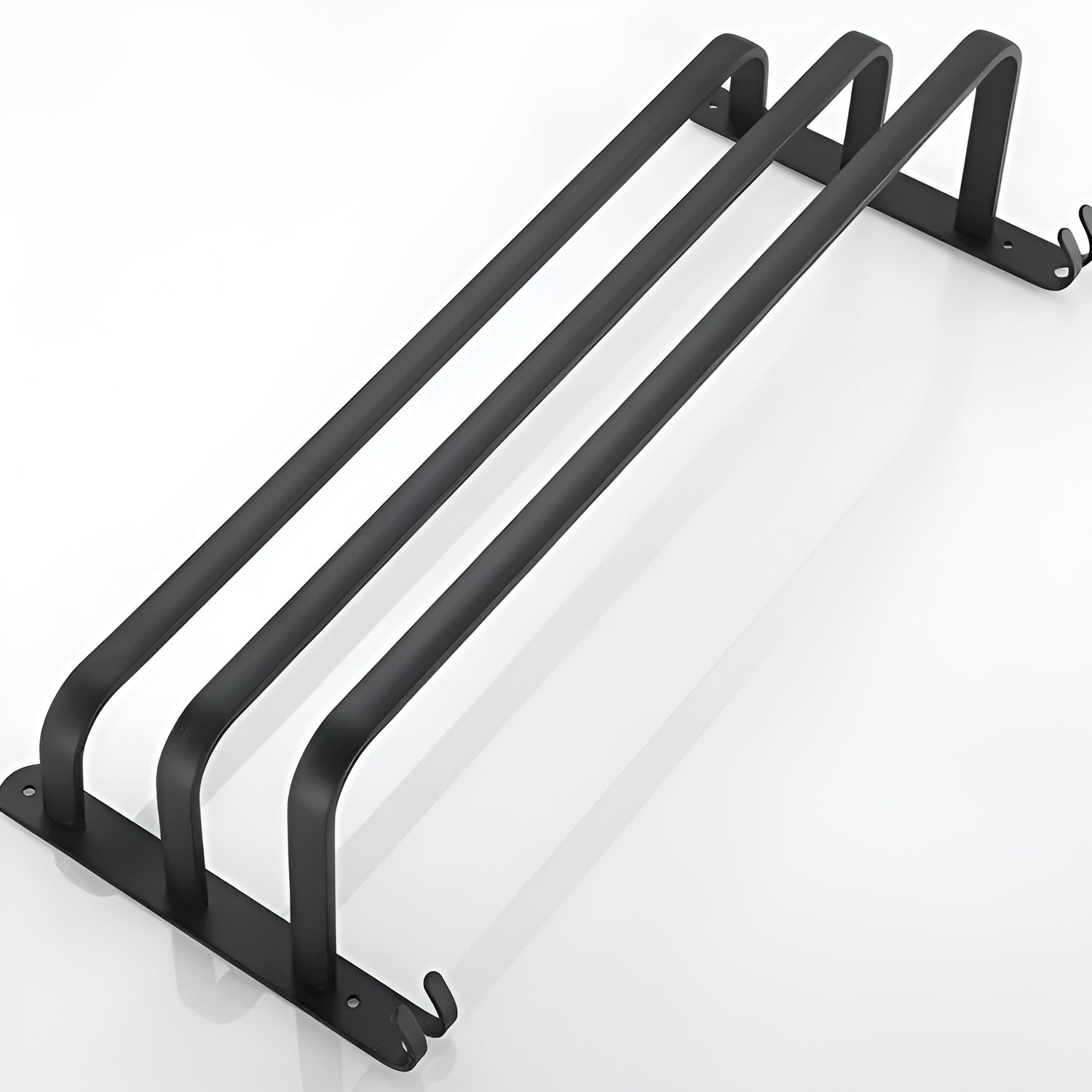 Przytulia Dom | 3-Poziomowy Wieszak na Ręczniki do Montażu na Ścianie – Aluminiowa Półka Łazienkowa 40–60 cm