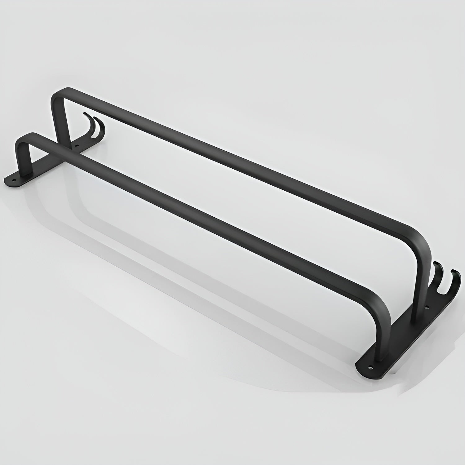 Przytulia Dom | 3-Poziomowy Wieszak na Ręczniki do Montażu na Ścianie – Aluminiowa Półka Łazienkowa 40–60 cm