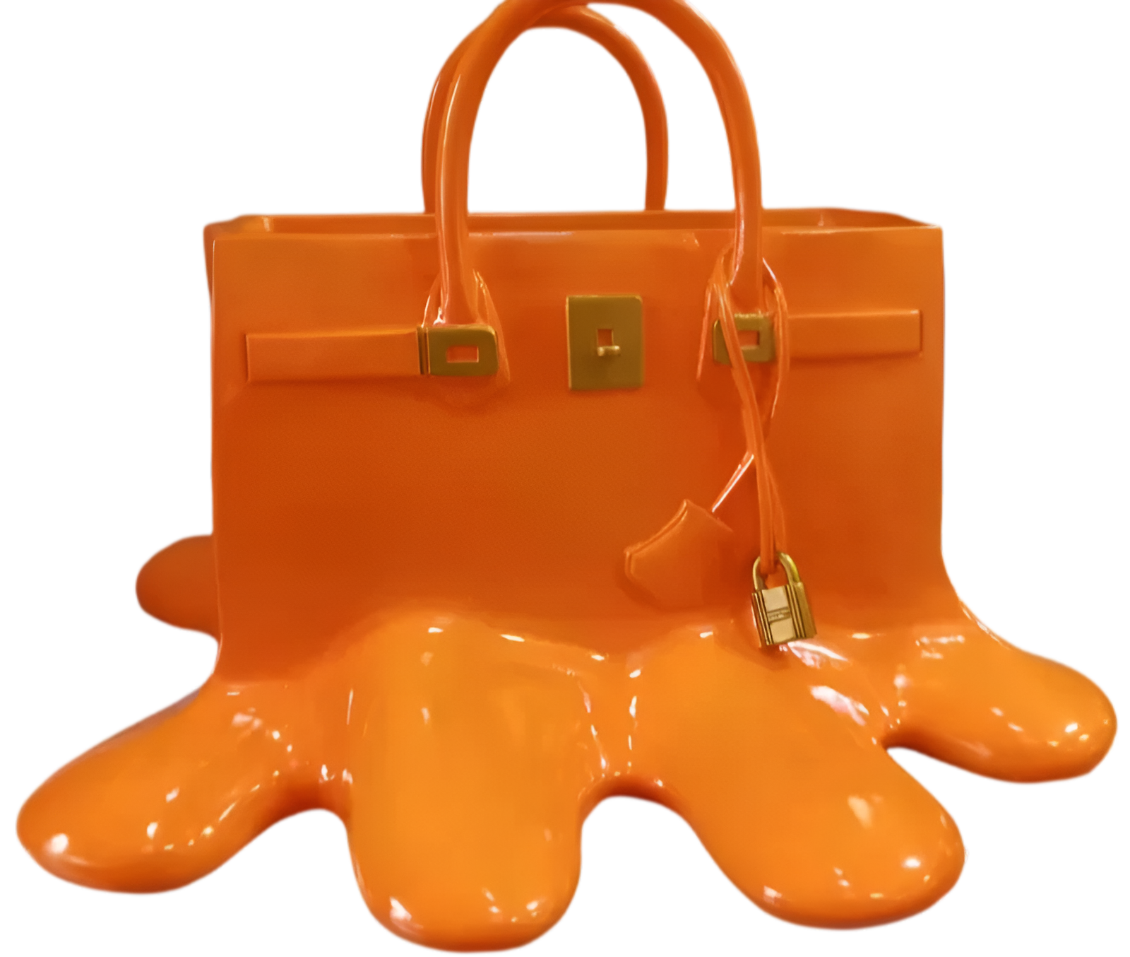 Przytulia Dom | Dekoracyjny Wazon w Kształcie Torebki – Designerski Wazon z Żywicy 28 cm