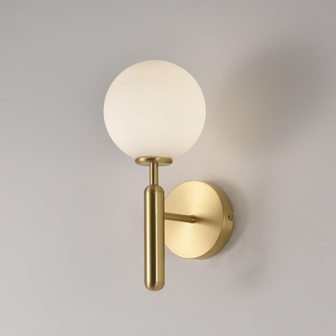 Przytulia Dom | Lampa Ścienna E14 – Skandynawska Lampa Ścienna Mosiądz i Szkło
