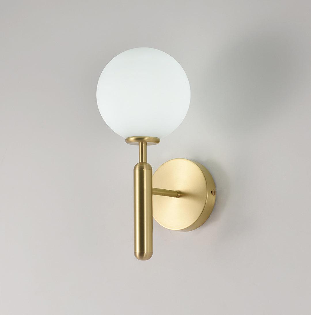 Przytulia Dom | Lampa Ścienna E14 – Skandynawska Lampa Ścienna Mosiądz i Szkło