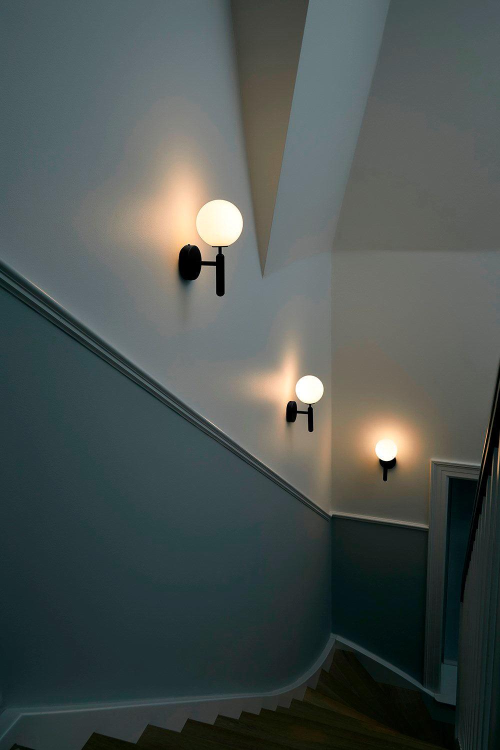 Przytulia Dom | Lampa Ścienna E14 – Skandynawska Lampa Ścienna Mosiądz i Szkło