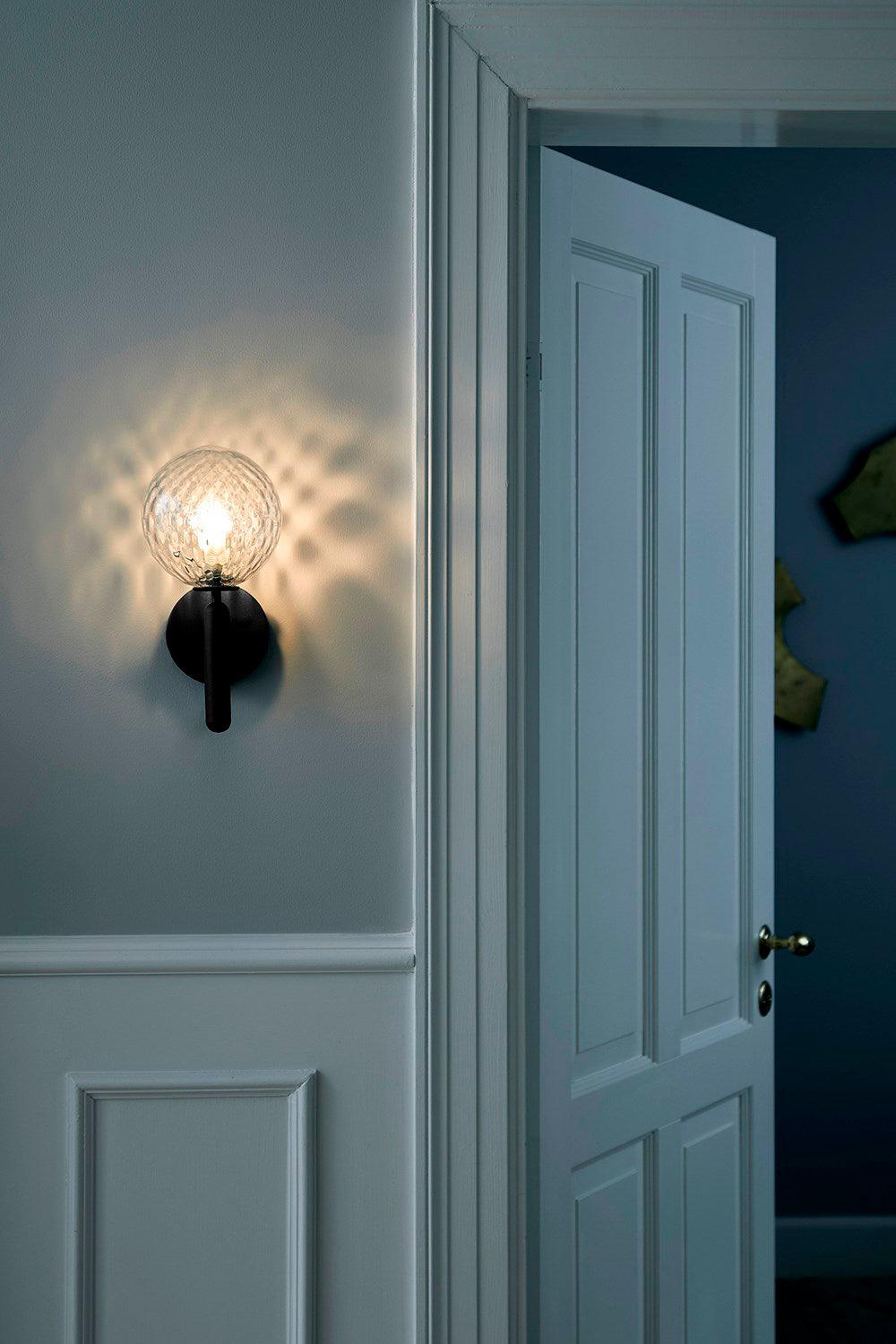 Przytulia Dom | Lampa Ścienna E14 – Skandynawska Lampa Ścienna Mosiądz i Szkło