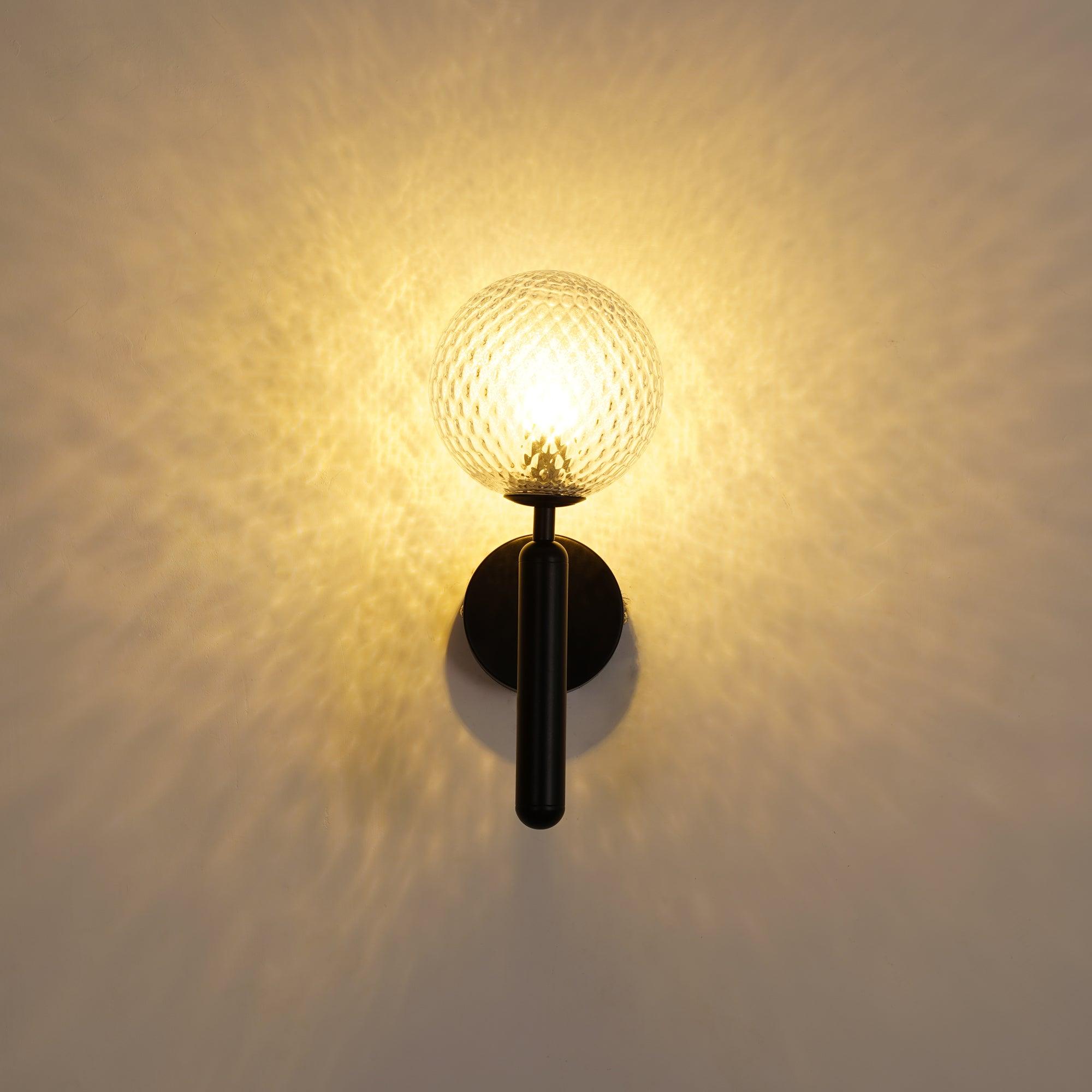 Przytulia Dom | Lampa Ścienna E14 – Skandynawska Lampa Ścienna Mosiądz i Szkło