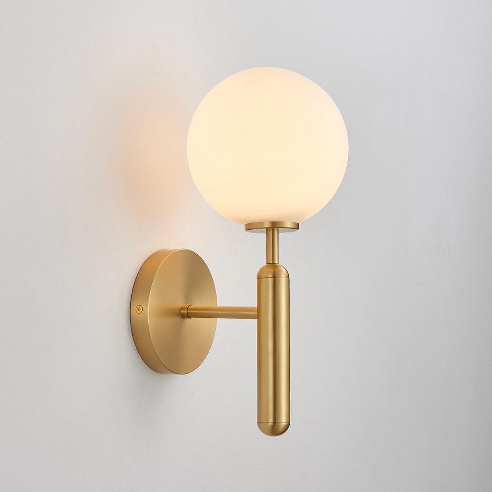 Przytulia Dom | Lampa Ścienna E14 – Skandynawska Lampa Ścienna Mosiądz i Szkło