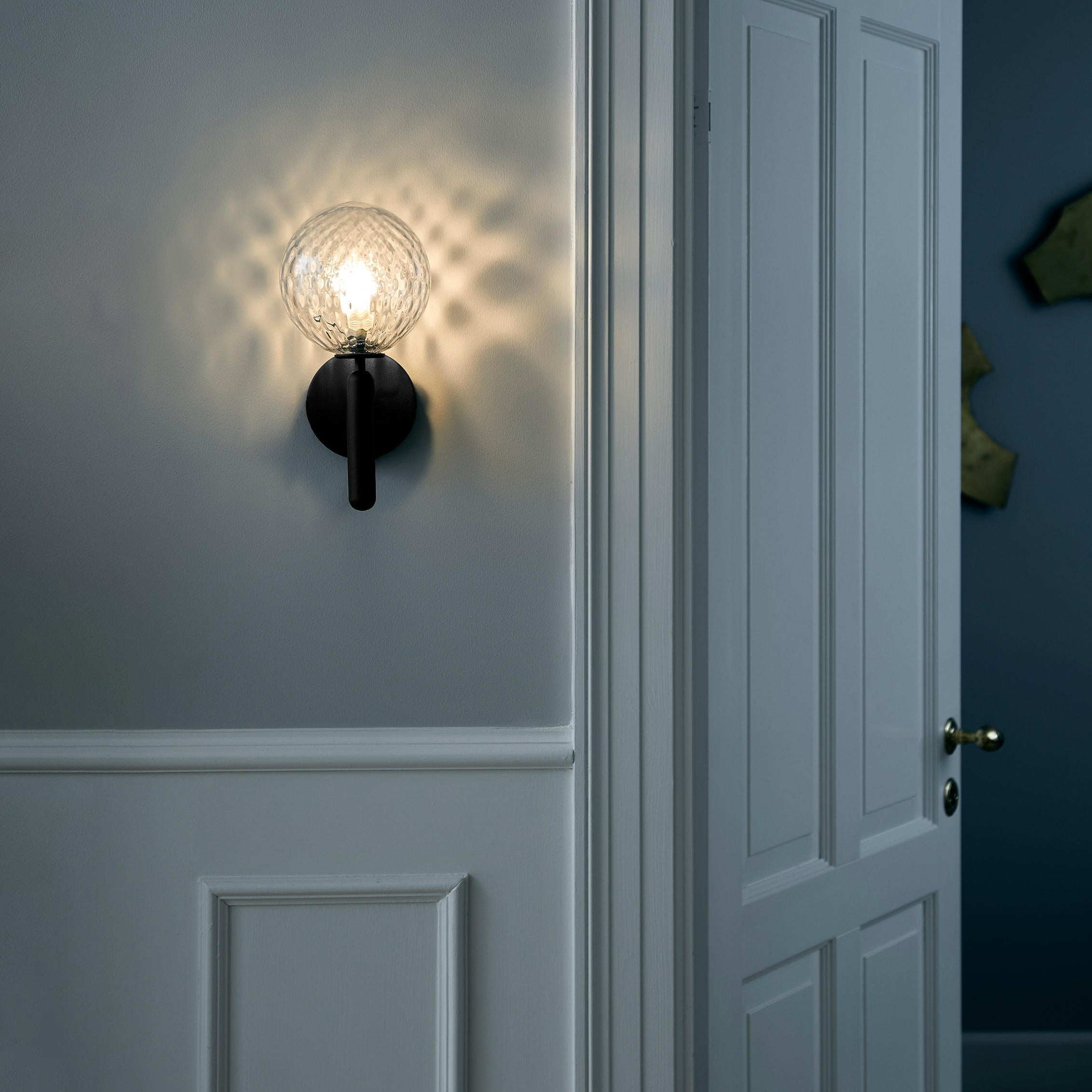 Przytulia Dom | Lampa Ścienna E14 – Skandynawska Lampa Ścienna Mosiądz i Szkło