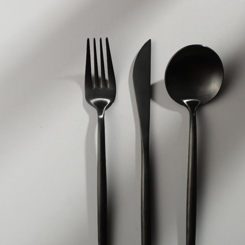 Przytulia Dom | Minimalistyczny Zestaw Sztućców ze Stali Nierdzewnej – Elegancki i Funkcjonalny