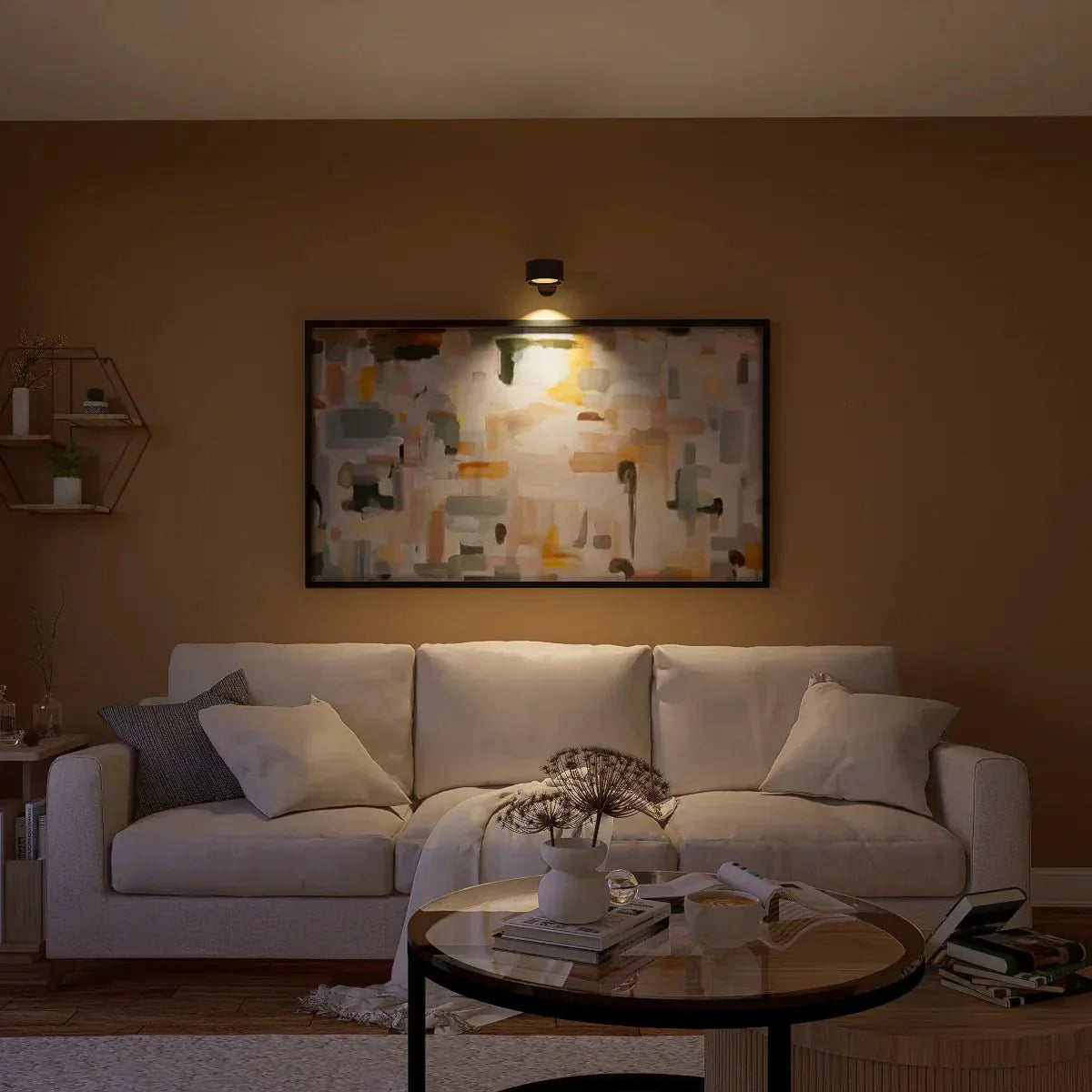 Przytulia Dom | Bezprzewodowa Lampa Ścienna LED – Regulowana 360° Lampka Dimmable USB
