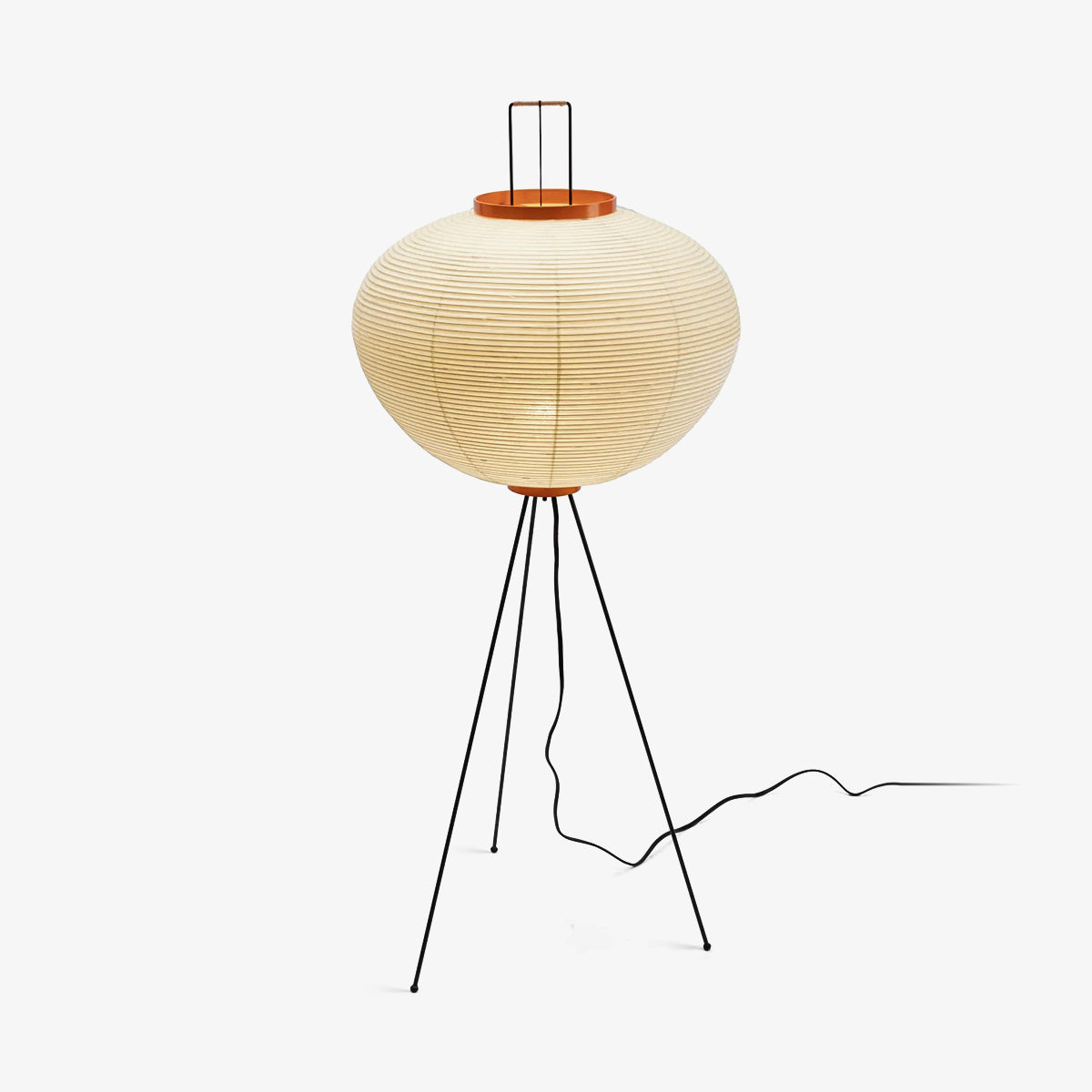 Przytulia Dom | Lampa Podłogowa z Papieru Ryżowego E27 – Designerska Lampa Stojąca Styl Japandi