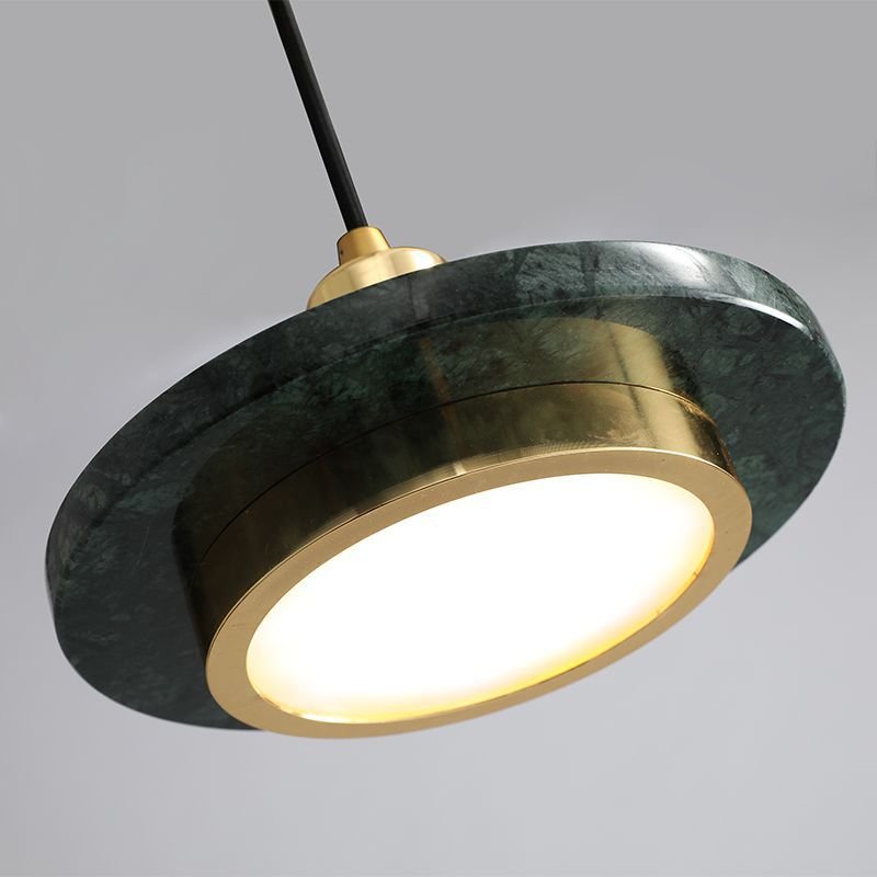 Przytulia Dom | Nowoczesna Lampa Wisząca LED Marmur – Designerska Lampa Sufitowa 20 cm
