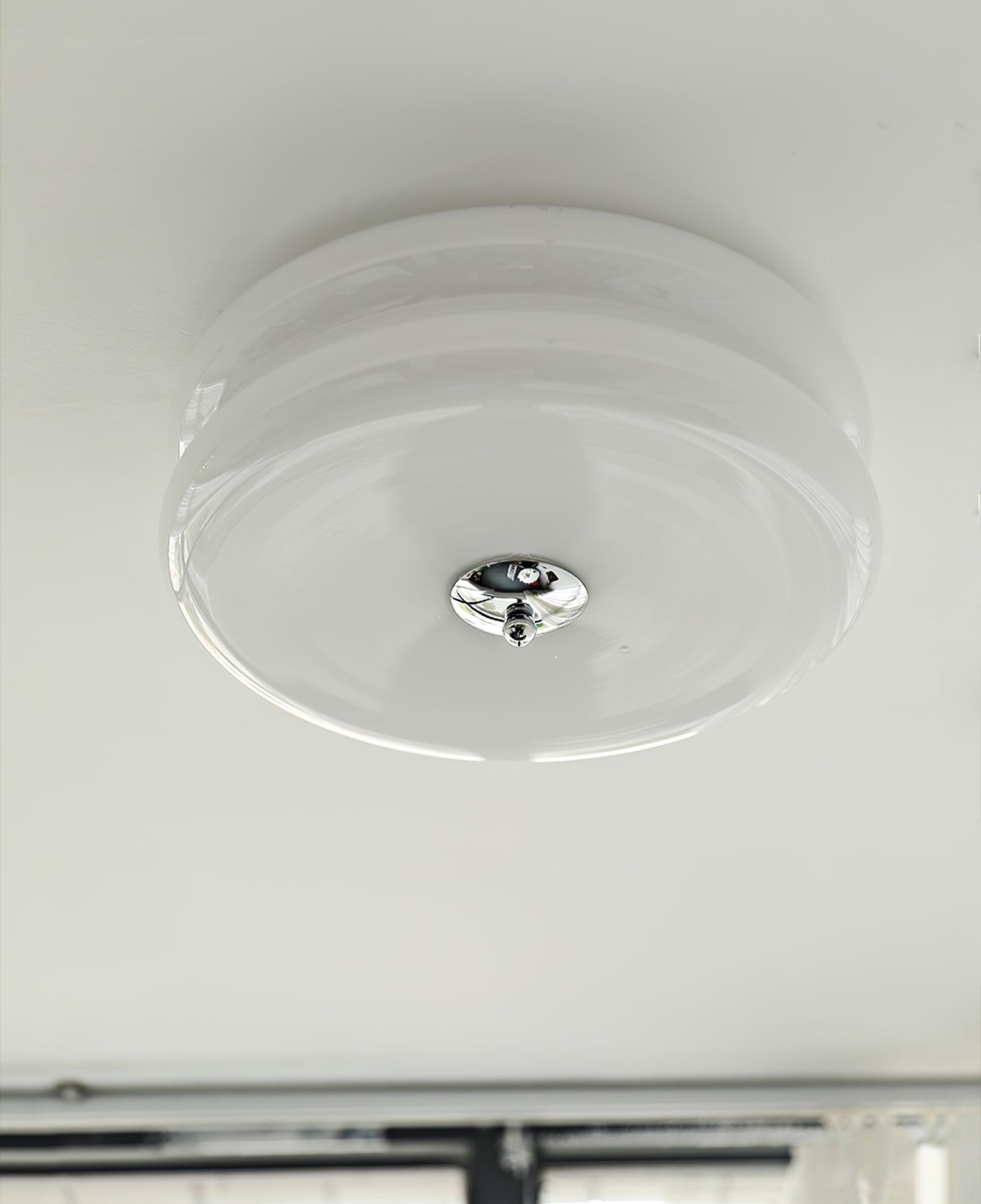 Przytulia Dom | Art Deco Vintage Lampa Sufitowa LED 24W – Plafon Szklany 3000K–6000K