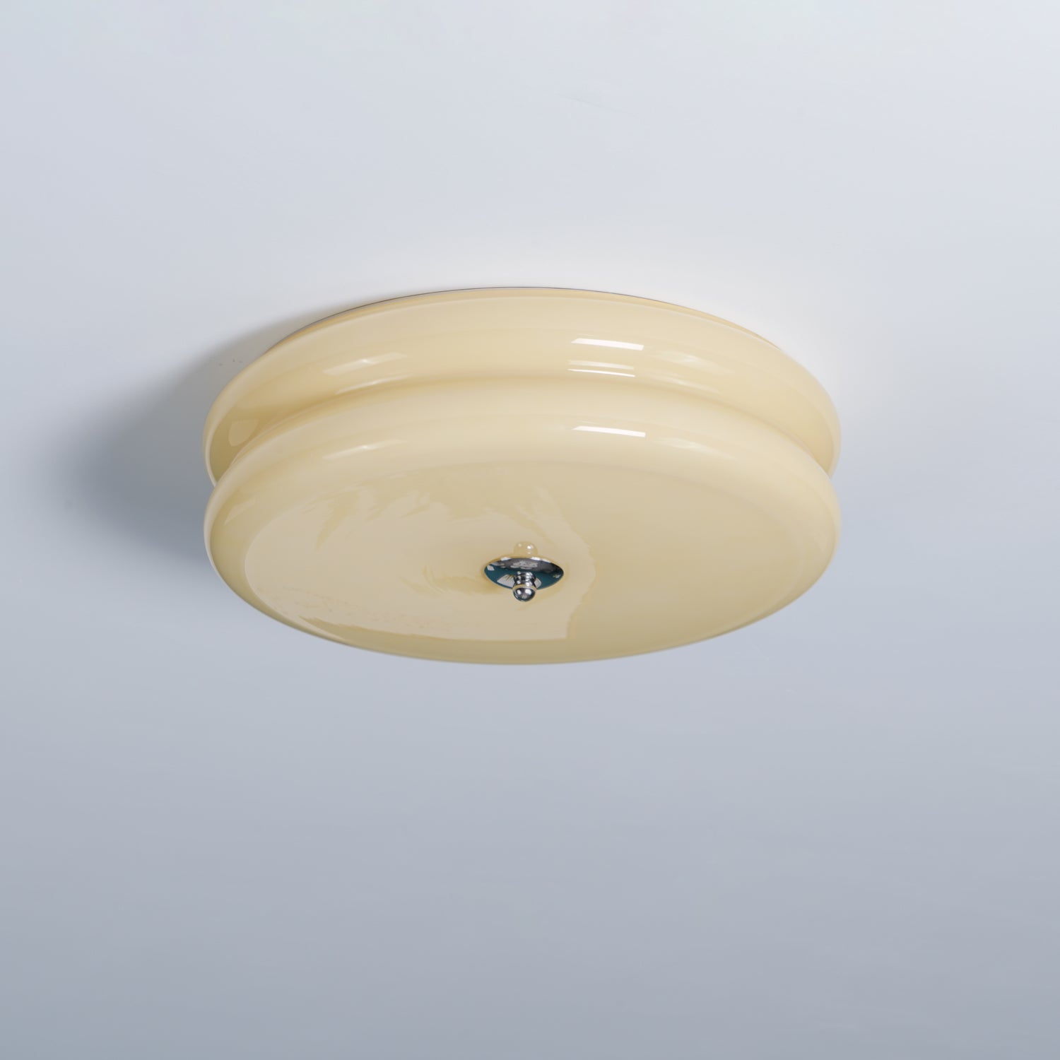 Przytulia Dom | Art Deco Vintage Lampa Sufitowa LED 24W – Plafon Szklany 3000K–6000K
