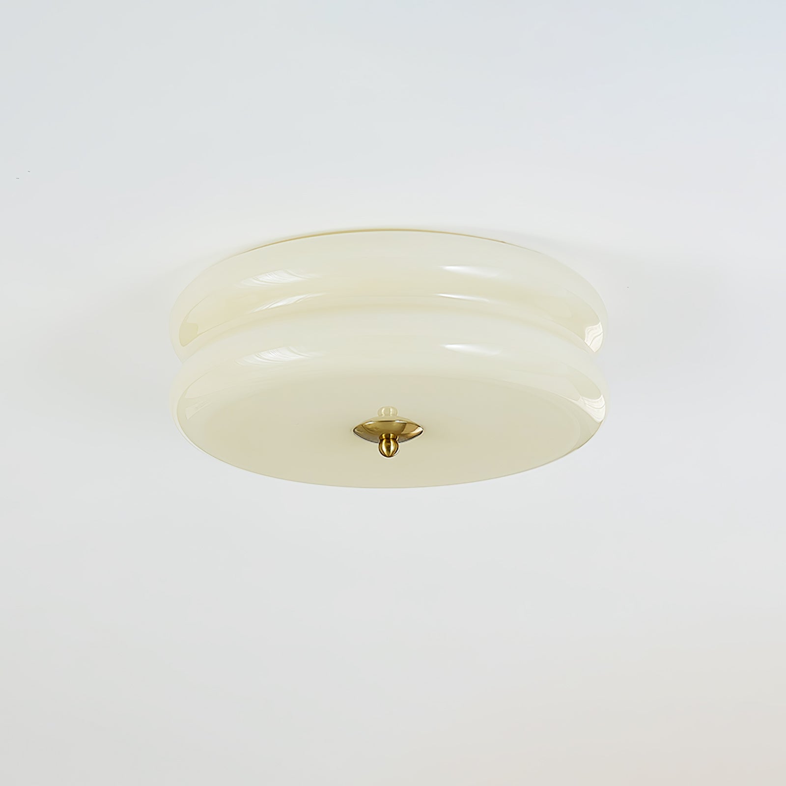Przytulia Dom | Art Deco Vintage Lampa Sufitowa LED 24W – Plafon Szklany 3000K–6000K