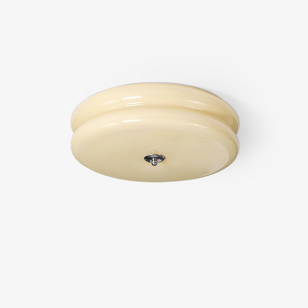 Przytulia Dom | Art Deco Vintage Lampa Sufitowa LED 24W – Plafon Szklany 3000K–6000K