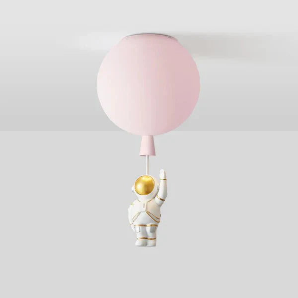 Przytulia Dom | Lampa Sufitowa LED Księżyc i Astronauta – Dekoracyjny Plafon E27