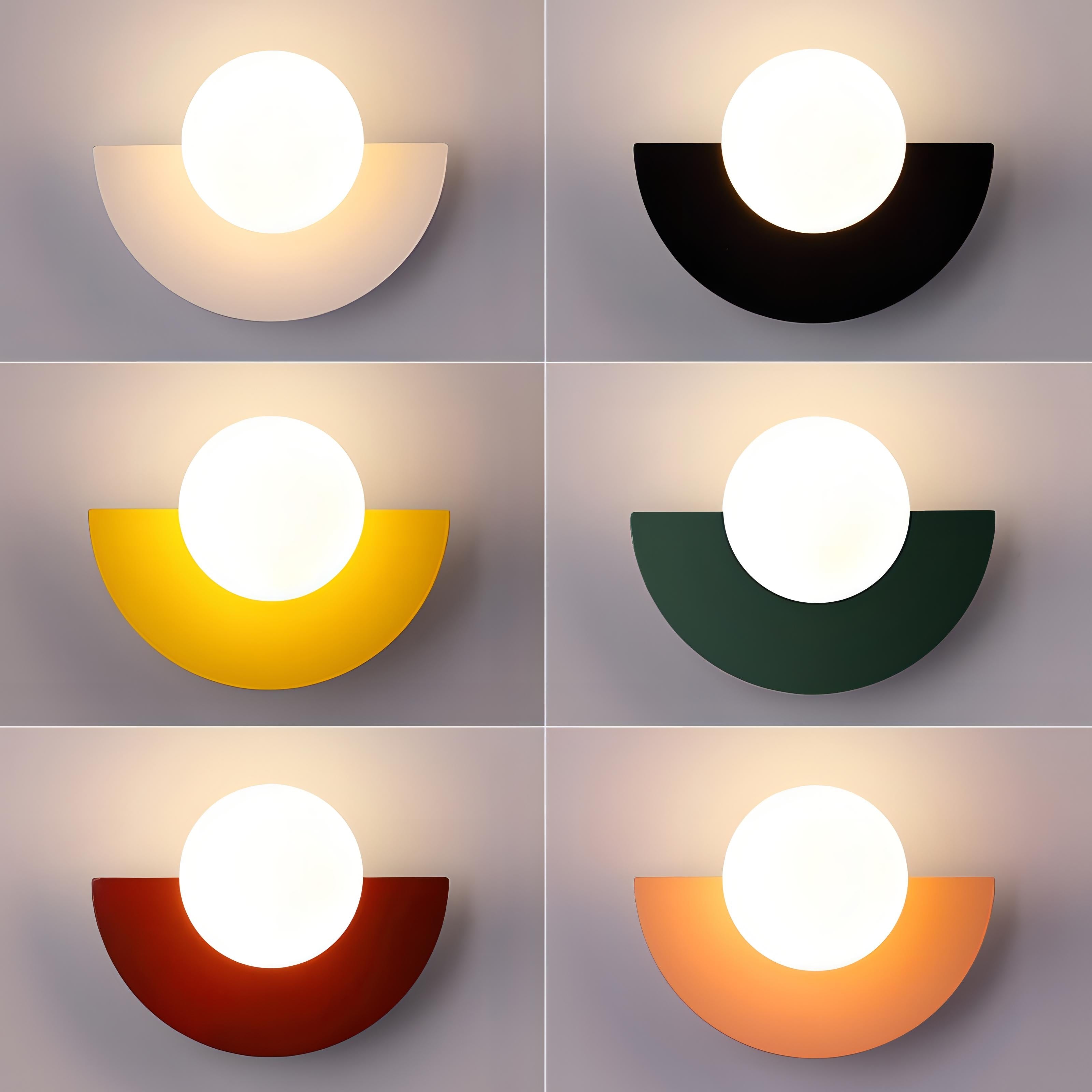 Przytulia Dom | Skandynawska Lampa Ścienna Półokrągła LED G9 – Nowoczesna Lampa Wewnętrzna