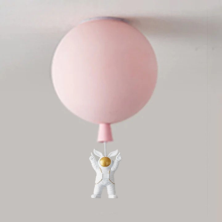 Przytulia Dom | Lampa Sufitowa LED Księżyc i Astronauta – Dekoracyjny Plafon E27