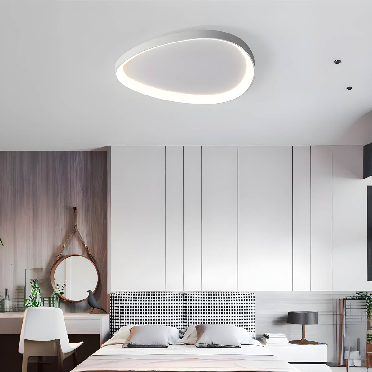Przytulia Dom | Dewy Lampa Sufitowa LED 24–72W – Nowoczesny Plafon 42/62 cm 3000K–6000K
