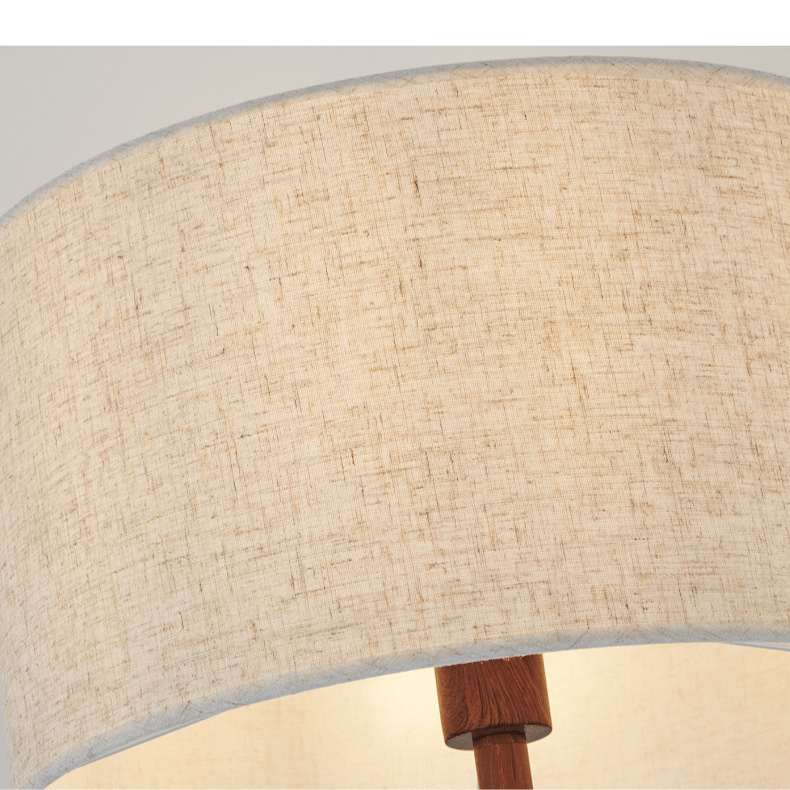 Przytulia Dom | Japandi Drewniana Lampa Podłogowa E27 – Minimalistyczna Lampa Stojąca LED