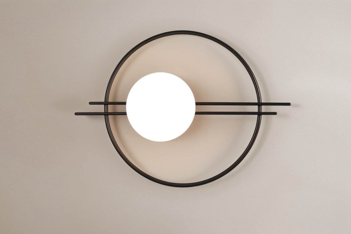 Przytulia Dom | Lampa Ścienna LED G9 – Elegancka Lampa Ścienna Metal i Szkło (Czarna/Złota)