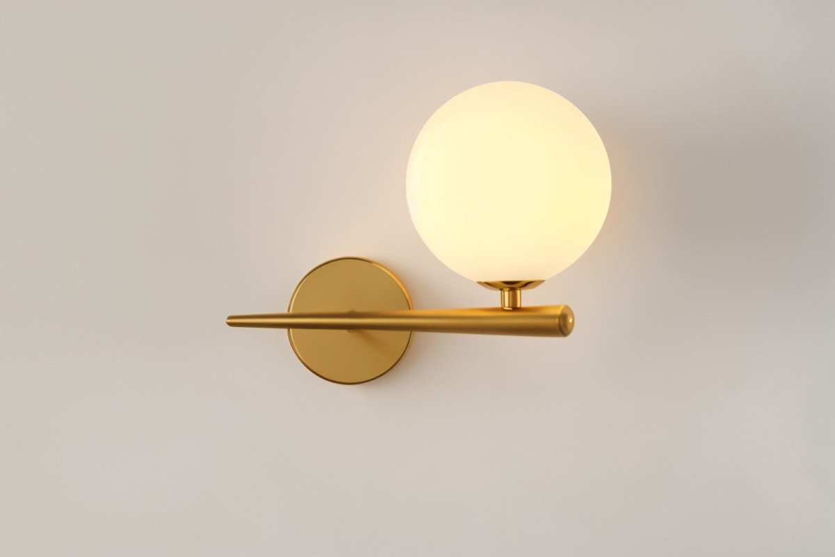 Przytulia Dom | Lampa Ścienna LED G9 – Elegancka Lampa Ścienna Metal i Szkło (Czarna/Złota)
