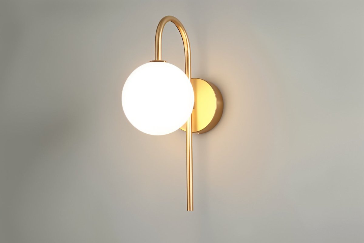 Przytulia Dom | Lampa Ścienna LED G9 – Elegancka Lampa Ścienna Metal i Szkło (Czarna/Złota)