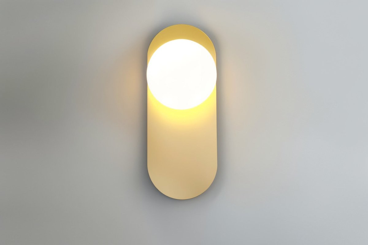 Przytulia Dom | Lampa Ścienna LED G9 – Elegancka Lampa Ścienna Metal i Szkło (Czarna/Złota)