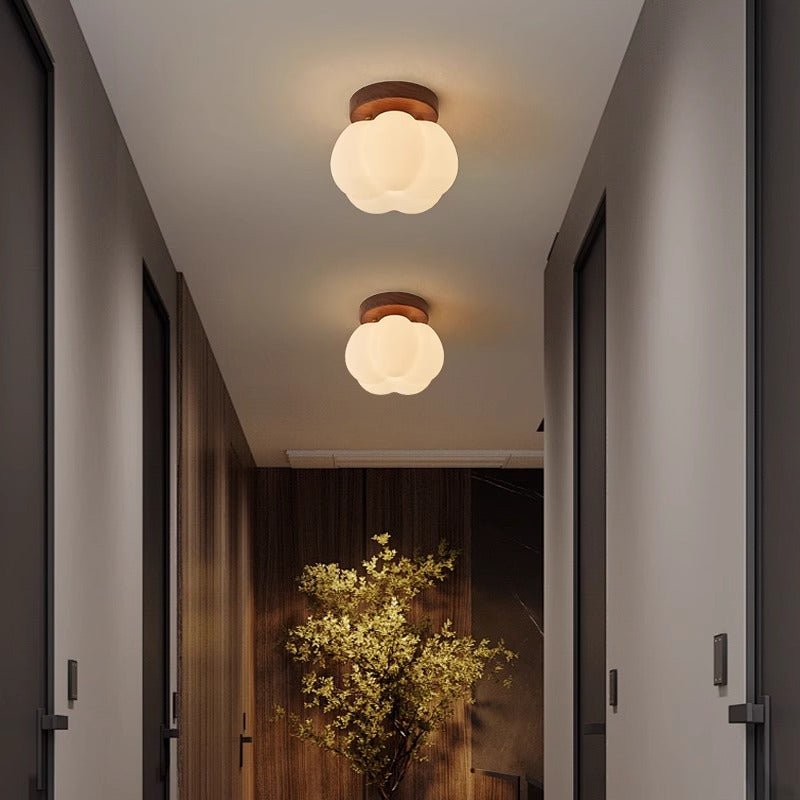Przytulia Dom | Lampa Sufitowa LED – Dekoracyjny Plafon w Kształcie Dyni 3000K/4000K