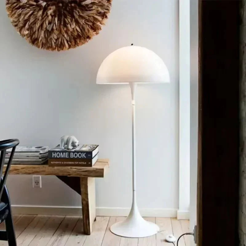 Przytulia Dom | Skandynawska Lampa Podłogowa LED Grzybek E27 – Designerska Lampa Stojąca Nordic