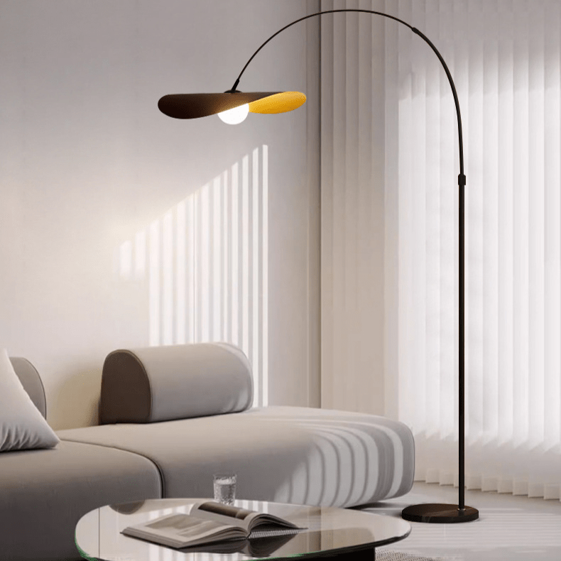 Przytulia Dom | Wabi Sabi Lampa Podłogowa LED – Designerska Lampa Stojąca Żelazo i Akryl
