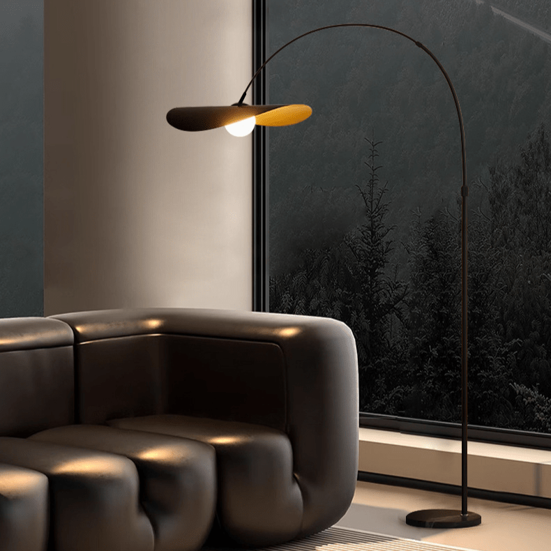 Przytulia Dom | Wabi Sabi Lampa Podłogowa LED – Designerska Lampa Stojąca Żelazo i Akryl