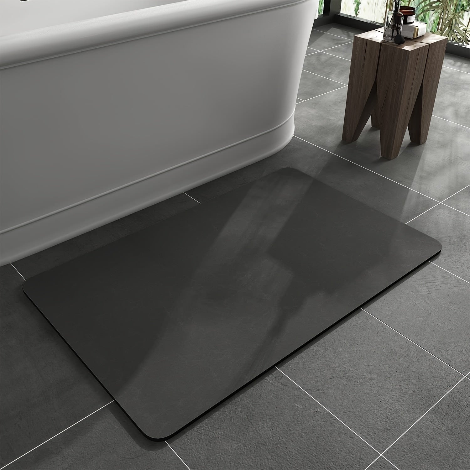 Przytulia Dom | Antypoślizgowa Mata Łazienkowa z Diatomitu – Szybkoschnąca Mata do Łazienki 40 × 60 cm