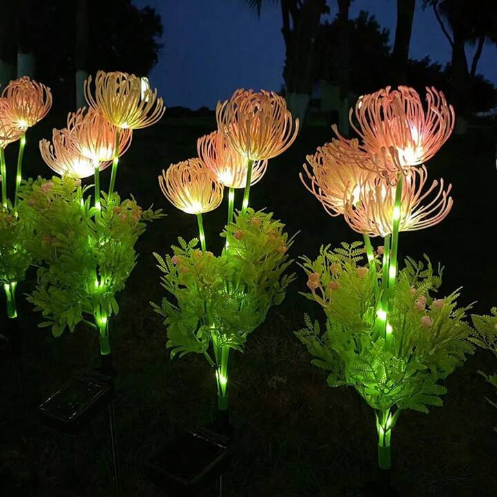 Przytulia Dom | Lampa Dekoracyjna LED Kwiaty Fairy 75 cm – Ozdobna Lampa Stołowa/Stojąca ze Stali Nierdzewnej