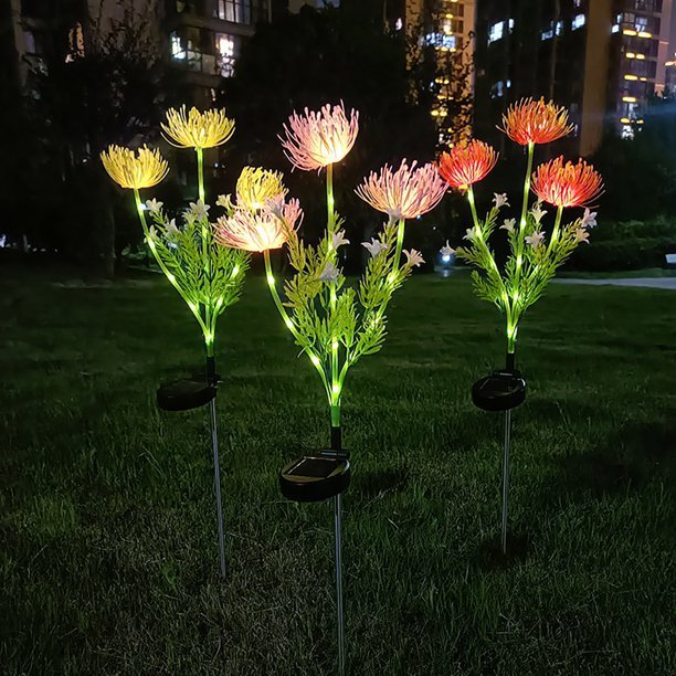 Przytulia Dom | Lampa Dekoracyjna LED Kwiaty Fairy 75 cm – Ozdobna Lampa Stołowa/Stojąca ze Stali Nierdzewnej