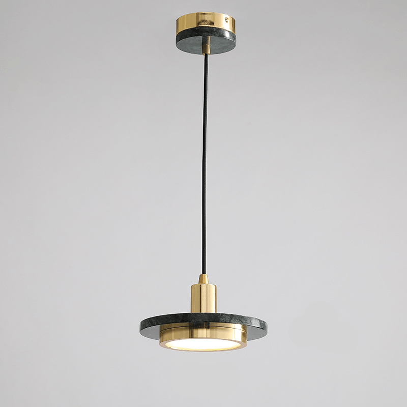 Przytulia Dom | Nowoczesna Lampa Wisząca LED Marmur – Designerska Lampa Sufitowa 20 cm