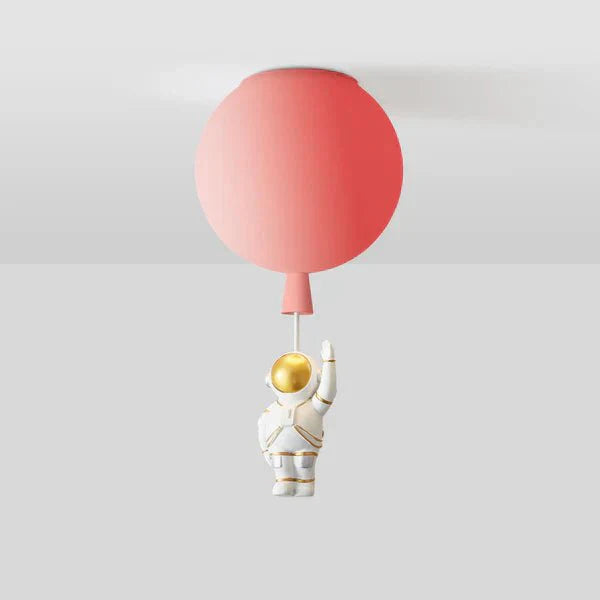 Przytulia Dom | Lampa Sufitowa LED Księżyc i Astronauta – Dekoracyjny Plafon E27