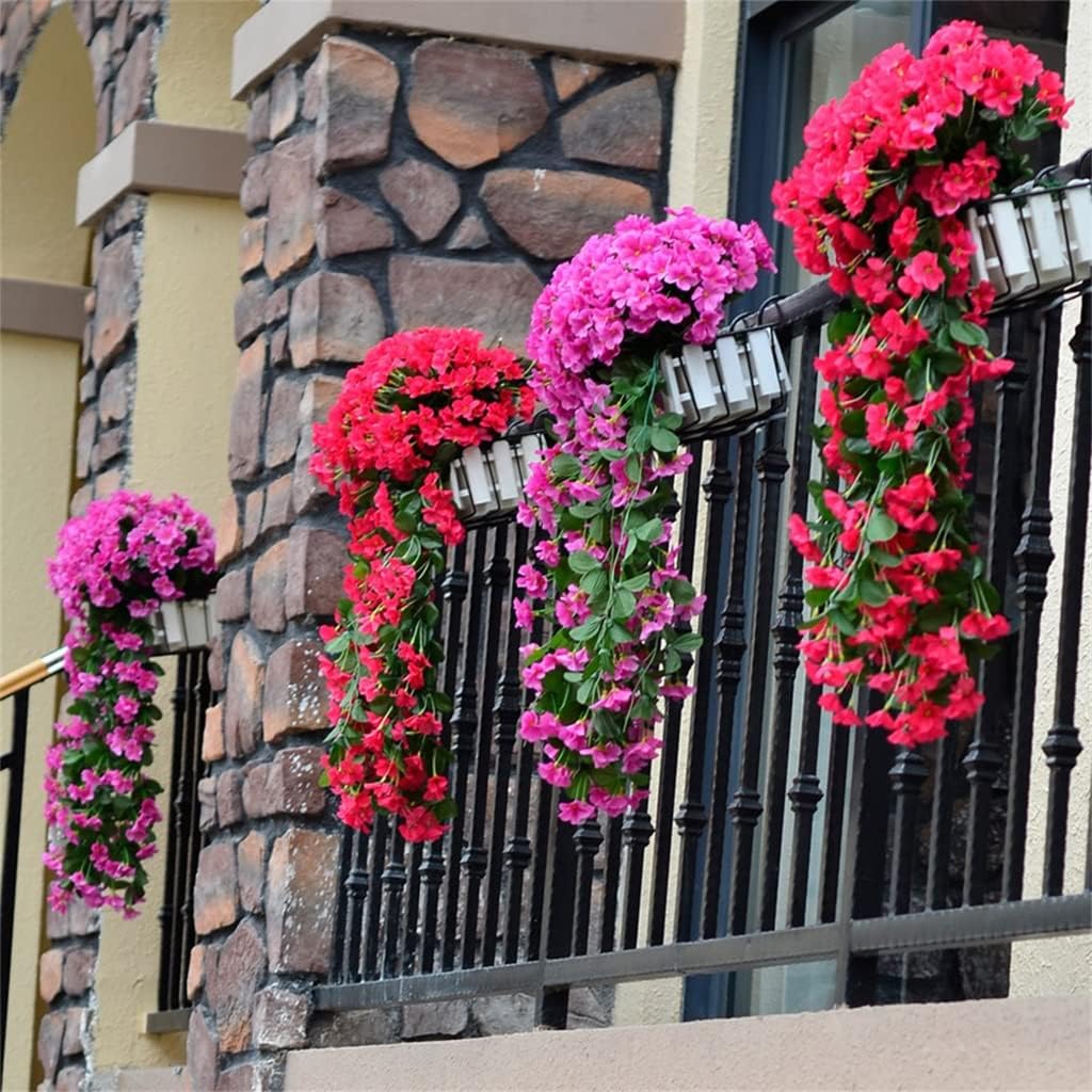 Przytulia Dom | Sztuczna Orchidea Zwisająca – Dekoracyjne Kwiaty Orchidei z Jedwabiu 90 cm